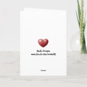 Glücklicher Valentinstag - Karte (Rückseite)