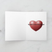 Glücklicher Valentinstag - Karte (Innenseite)