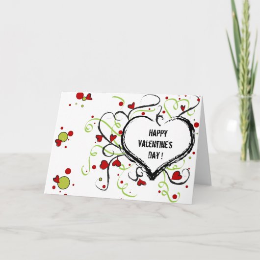 Glücklicher Valentinstag - Karte (Vorderseite)