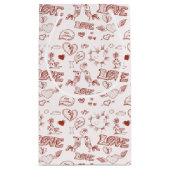 Glücklicher Valentinstag Kleine Geschenktüte (Rückseite)