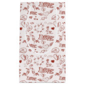 Glücklicher Valentinstag Kleine Geschenktüte (Vorderseite)