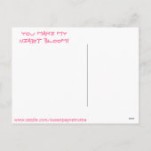 GLÜCKLICHER VALENTINSTAG MACHEN SIE MEINE FEIERTAGSPOSTKARTE (Rückseite)