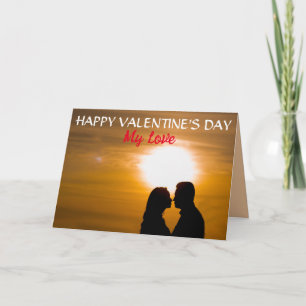 GLÜCKLICHER VALENTINSTAG MEINE LIEBE FEIERTAGSKARTE