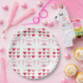 Glücklicher Valentinstag meine Liebe Pappteller (Party)