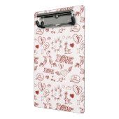 Glücklicher Valentinstag Mini Klemmbrett (Gewinkelt2)