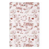 Glücklicher Valentinstag Mini Klemmbrett (Rückseite)