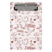 Glücklicher Valentinstag Mini Klemmbrett (Vorderseite)