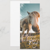 Glücklicher Valentinstag mit Blick auf Pferd (Vorne/Hinten)