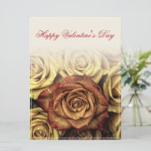 Glücklicher Valentinstag mit gelbem Rosenbuquet (Stehend Vorderseite)