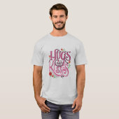 Glücklicher Valentinstag mit Hugs und Kisses T-Shirt (Vorne ganz)