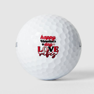 Glücklicher Valentinstag mit Liebe Golfball