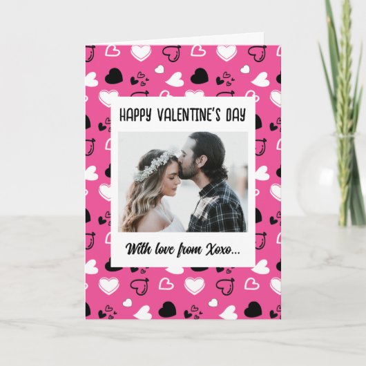 Glücklicher Valentinstag mit Liebe Karte (Vorderseite)