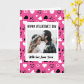 Glücklicher Valentinstag mit Liebe Karte (Gelbe Blume)