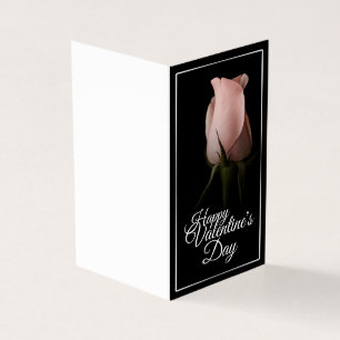 Glücklicher Valentinstag mit rosa Rosa