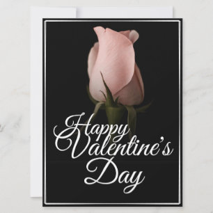 Glücklicher Valentinstag mit rosa Rosa