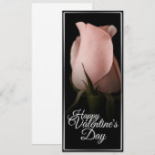 Glücklicher Valentinstag mit rosa Rosa (Vorne/Hinten)