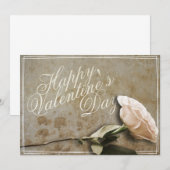 Glücklicher Valentinstag mit Rose (Vorne/Hinten)