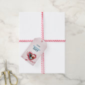 Glücklicher Valentinstag mit Rose Geschenkanhänger (Mit Garn)