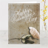 Glücklicher Valentinstag mit Rose Karte (Gelbe Blume)