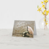 Glücklicher Valentinstag mit Rose Karte (Gelbe Blume)