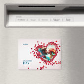 Glücklicher Valentinstag mit Rose Magnet (In Situ (Geschirrspüler))