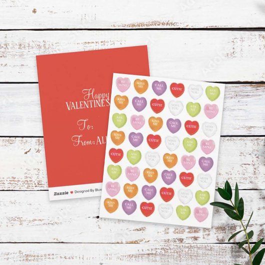 Glücklicher Valentinstag Niedliche Kinder Klassenz Feiertagskarte