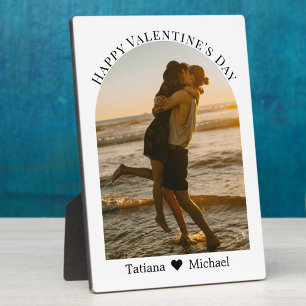 glücklicher valentinstag paar foto bogen minimal fotoplatte