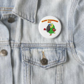 glücklicher Valentinstag Papagei Button (Beispiel)