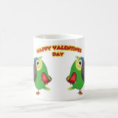 GLÜCKLICHER VALENTINSTAG PAPAGEI KAFFEETASSE (Mittel)