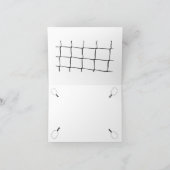 Glücklicher Valentinstag Pickleball-Spieler Dankeskarte (Innenseite)