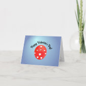 Glücklicher Valentinstag Pickleball-Spieler Dankeskarte (Vorderseite)