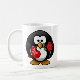 Glücklicher Valentinstag-Pinguin Kaffeetasse