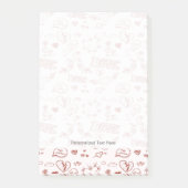 Glücklicher Valentinstag Post-it Klebezettel (Vorderseite)