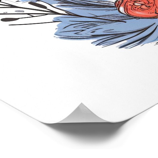 Glücklicher Valentinstag Poster (Ecke)