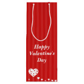Glücklicher Valentinstag-reizende Herzen Geschenktüte Für Weinflaschen (Rückseite)