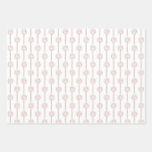 Glücklicher Valentinstag Roter Pop Valentine Geschenkpapier Set (Vorderseite 3)