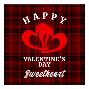 GLÜCKLICHER VALENTINSTAG SCHATZ POSTER