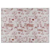 Glücklicher Valentinstag Schneidebrett (Vorderseite)