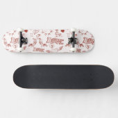 Glücklicher Valentinstag Skateboard (Horizontal)