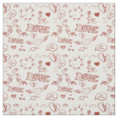 Glücklicher Valentinstag Stoff (Muster)