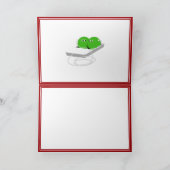 Glücklicher Valentinstag, süße Erbse Feiertagskarte (Innenseite)