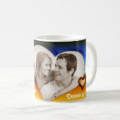 Glücklicher Valentinstag! - Tasse mit Ihrem Foto (VorderseiteRechts)
