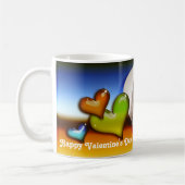 Glücklicher Valentinstag! - Tasse mit Ihrem Foto (Links)