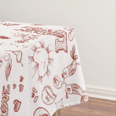 Glücklicher Valentinstag Tischdecke (Beispiel)