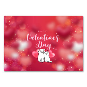 Glücklicher Valentinstag Tischnummer