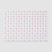 Glücklicher Valentinstag Tissue-Papier Fuchs Rosa Seidenpapier (Vorderseite)