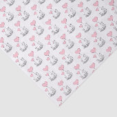 Glücklicher Valentinstag Tissue-Papier Fuchs Rosa Seidenpapier (Ausschnitt)