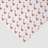 Glücklicher Valentinstag Tissue-Papier Fuchs Rote Seidenpapier (Ausschnitt)