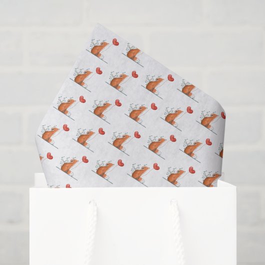 Glücklicher Valentinstag Tissue-Papier Fuchs Rote Seidenpapier (Geschenktüte)
