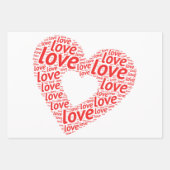 Glücklicher Valentinstag, viel Liebe Geschenkpapier Set (Vorderseite 2)
